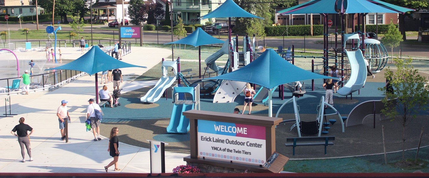 overhead view of Erick Laine Outdoor Center